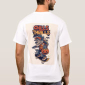 T-shirt met mouwen en vos ontwerp (Achterkant)