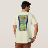 T-shirt met "Multiverse strips en artikelen" (Achterkant volledig)