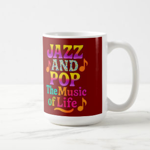 T-shirt met muziek van het leven koffiemok