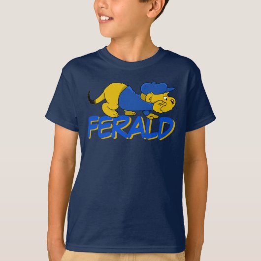 T-shirt met naam van Ferald (Voorkant)