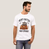 T-shirt met nachtdier wasbeer Halloween (Voorkant volledig)