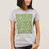 T-Shirt met natuurgetrouw bladpatroon (Voorkant)
