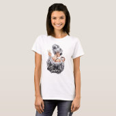 T-shirt met 'Niet vandaag' tekst (Voorkant volledig)