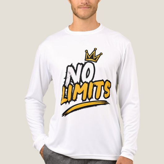 T-Shirt met 'No Limits Crown'-grafiek (Voorkant volledig)