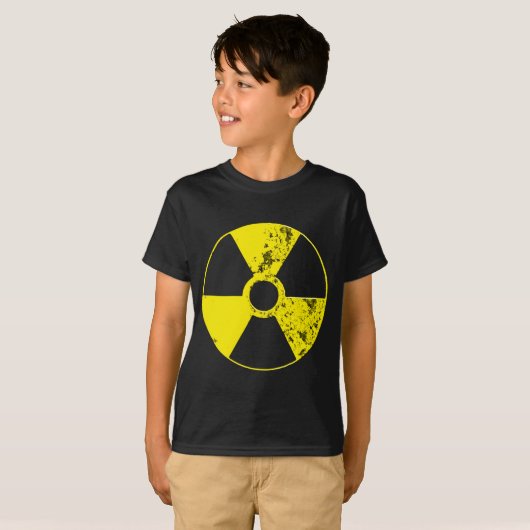 T-shirt met nucleair biohazard (Voorkant volledig)