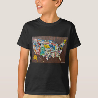 T-shirt met nummerplaatkaart (voor kinderen)