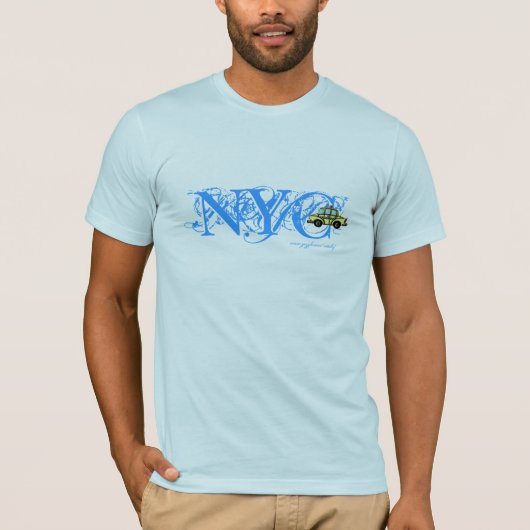 T-shirt met NYC-damescabine (Voorkant)