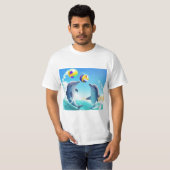T-shirt met oceandolfijnen (Voorkant volledig)