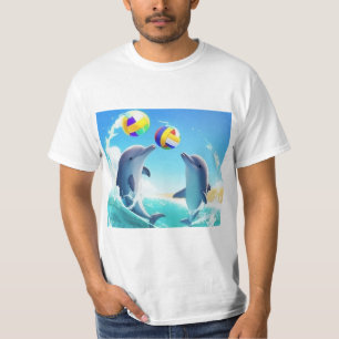 T-shirt met oceandolfijnen