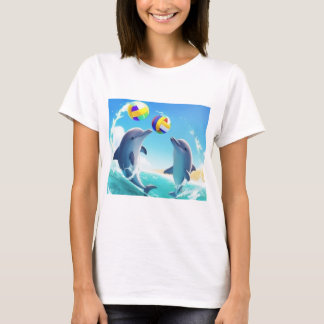 T-shirt met oceandolfijnen
