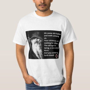 T-shirt met Odin afbeelding & text, Balder Rising