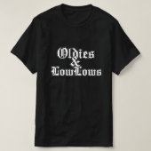 T-shirt met oldies en lage tonen (Design voorkant)