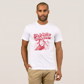 T-shirt met omgekeerde levens typografie (Voorkant volledig)