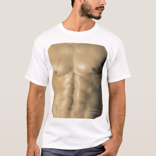 T-shirt met omloop (haal een 6-voudige verpakking) (Voorkant)