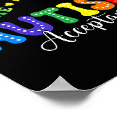 T-shirt met oneindigheidssymbool voor acceptatie v poster (Hoek)