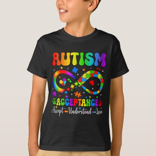 T-shirt met oneindigheidssymbool voor bewustzijn e (Voorkant)