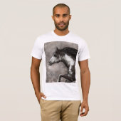 T-shirt met ongebreidelde overdruk. (Voorkant volledig)