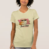 T-shirt met ontspannende kat - Just Chill Cat Love (Voorkant)