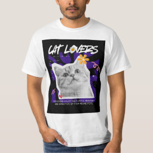 T-shirt met ontwerp voor liefhebbers van schattige