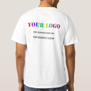 T-shirt met op maat gemaakt bedrijfslogotekst voor