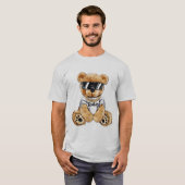 T-shirt met op maat gemaakte beer (Voorkant volledig)