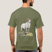 T-shirt met op maat gemaakte berg ram (Achterkant)