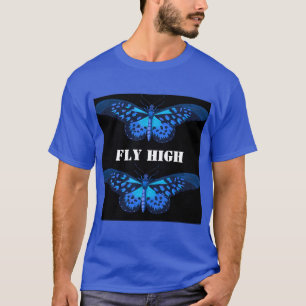 T-Shirt met op maat gemaakte Fly High-tekst in Dee