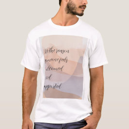 T-shirt met op maat gemaakte motivatiequote
