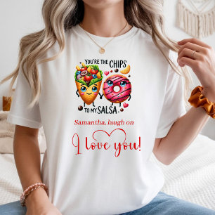 T-shirt met op maat gemaakte naam, cartoon eten, z