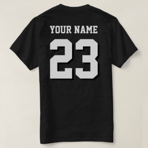 T-shirt met op maat gemaakte sportieve trui - Naam