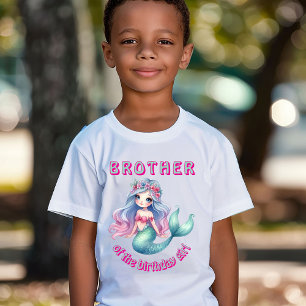 T-shirt met op maat gemaakte zeemeermin broer van