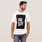 T-SHIRT MET OPDRUK VAN DE TEKST BAD BOY (Voorkant volledig)
