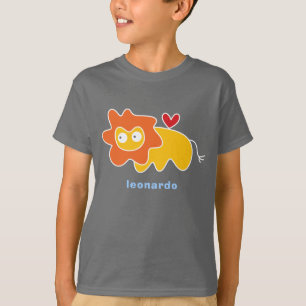 T-shirt met opdruk van een cartoon leeuwen kind le