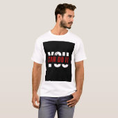 T-SHIRT MET OPDRUK VAN 'JE KAN HET' (Voorkant volledig)