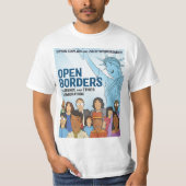 T-shirt met open grenzen (Voorkant)