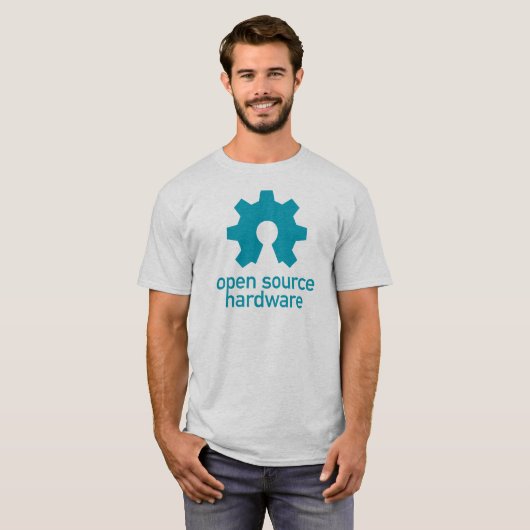T-shirt met opensource-hardware (Voorkant volledig)