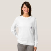 T-shirt met orchidee (Voorkant volledig)
