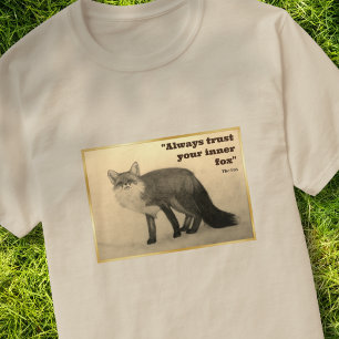 T-shirt met originele afbeelding van de vos als sp