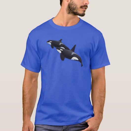 T-shirt met orka (Voorkant)
