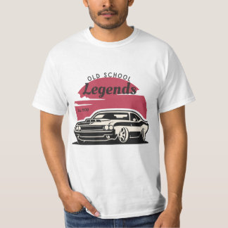T-shirt met oude schoollegendes 1970