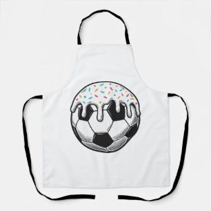 T-Shirt met Oude Voetbal met Druppelende Ijslaag ( Schort
