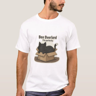 T-shirt met overbelasting van doos