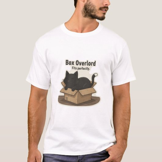 T-shirt met overbelasting van doos (Voorkant)