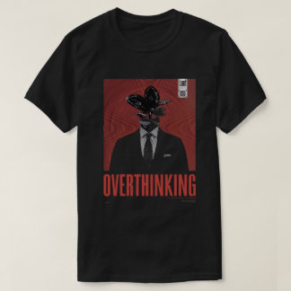T-shirt met overdenkingsgrafiek | Surreële mentale