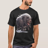 T-shirt met overwinterende beer (Voorkant)