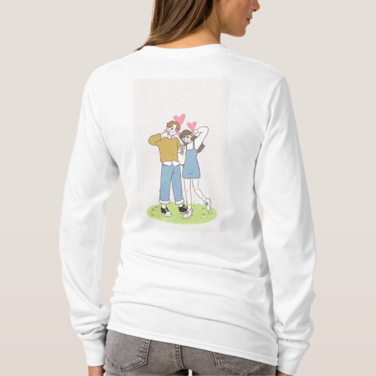 T-shirt met paar (Achterkant)