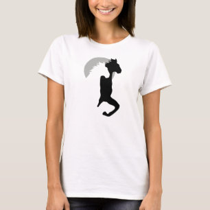 T-shirt met paarden die samen rennen