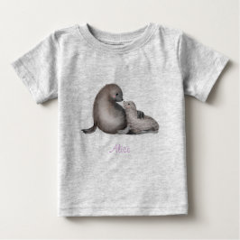 T-shirt met paarse vacht en paarse vacht (kleur)