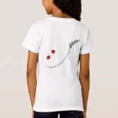 T-shirt met papavernnaam voor meisjes (Achterkant)