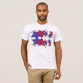 t-shirt met patriottische ster (Voorkant volledig)